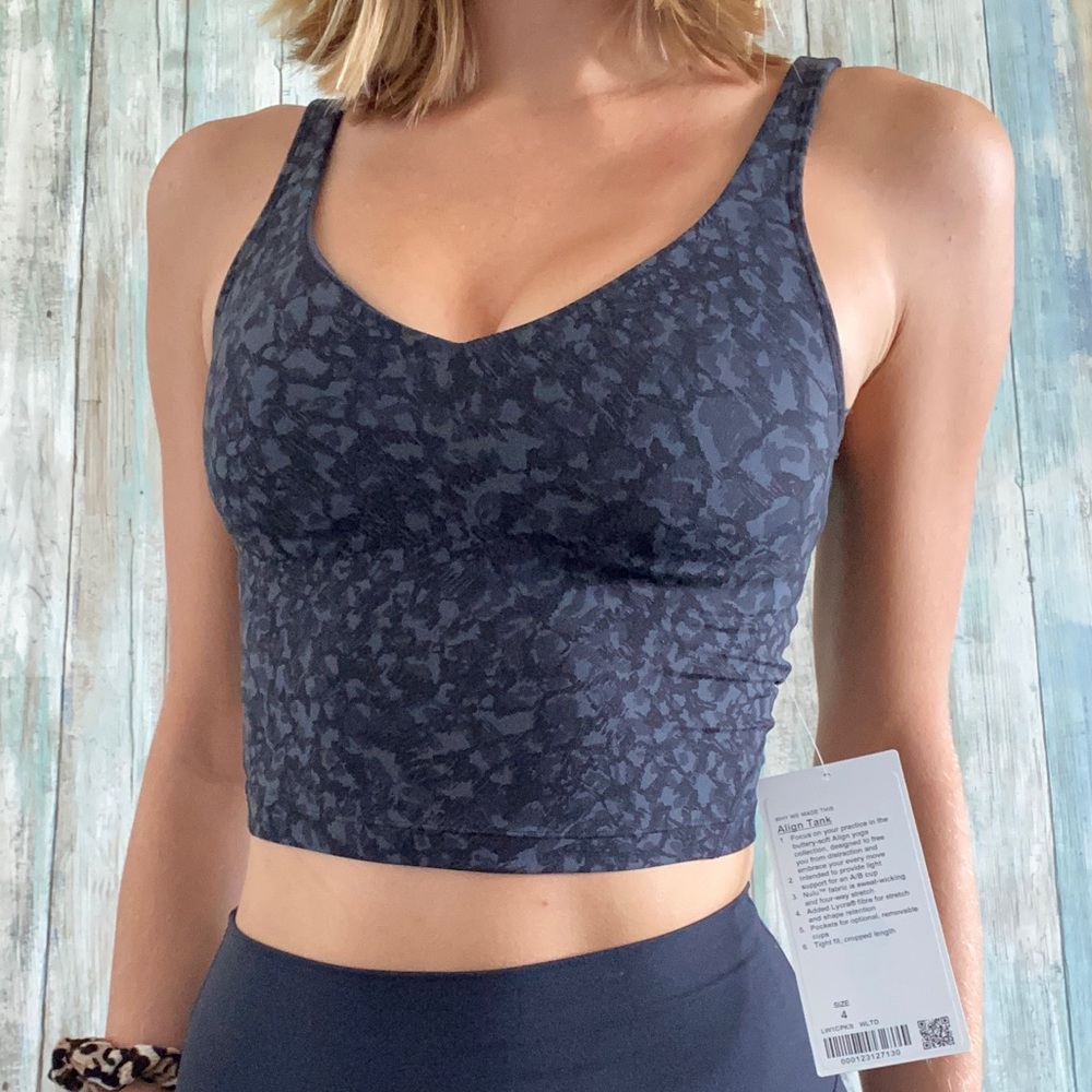 Special edition Lululemon Align Tank black camo 2 - Picture 1 of 6
